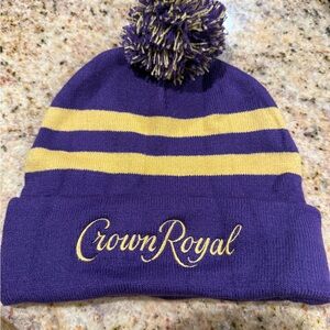Purple and Gold NFL Crown Royal Beanie